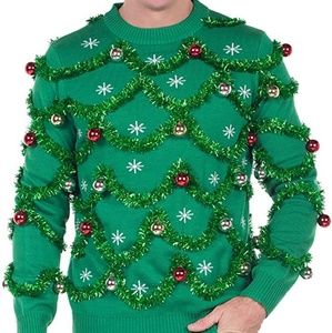 Ugly Christmas Sweater Ornament Garland Handmade